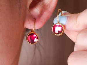 Roselina Jewelry Austrian Glass Crystal Earrings Women Ear Hook